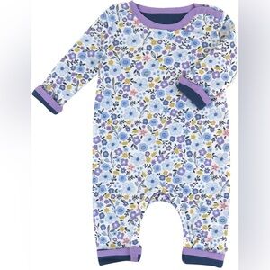 Honest Baby Organic Cotton Unisex Reversible Romper/Coverall – 0–3M